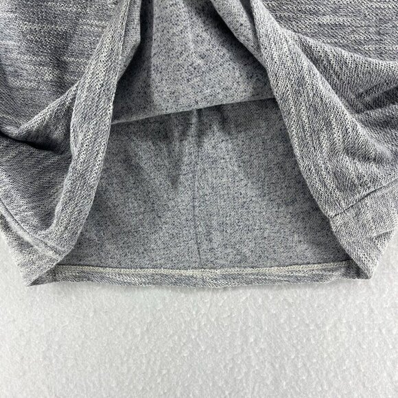 Sonoma Mini Skirt Women's S Gray Heathered Drawstring Pockets Knitted Straight - Picture 5 of 8